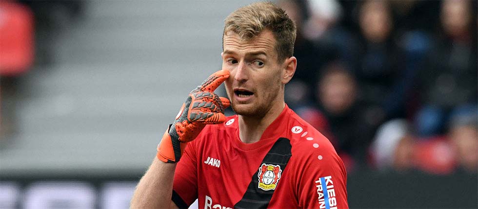 Lukas Hradecky von Bayer 04 Leverkusen