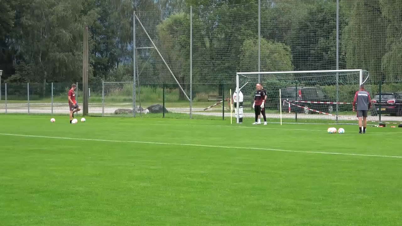 Positionierung nach Seitwärtslauf
