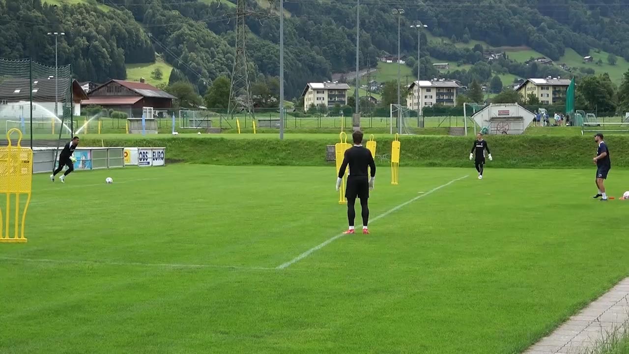 Zuspiel und Seitenverlagerung