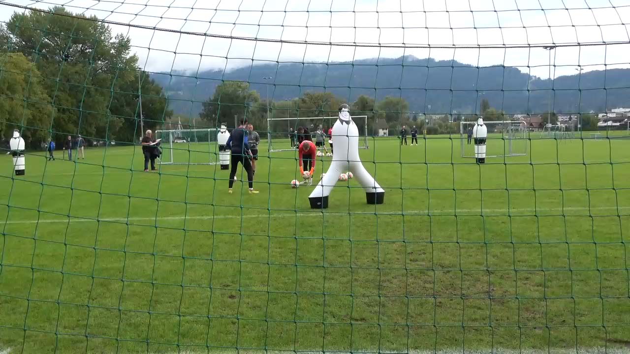 Fangen und Ablenken übers Tor
